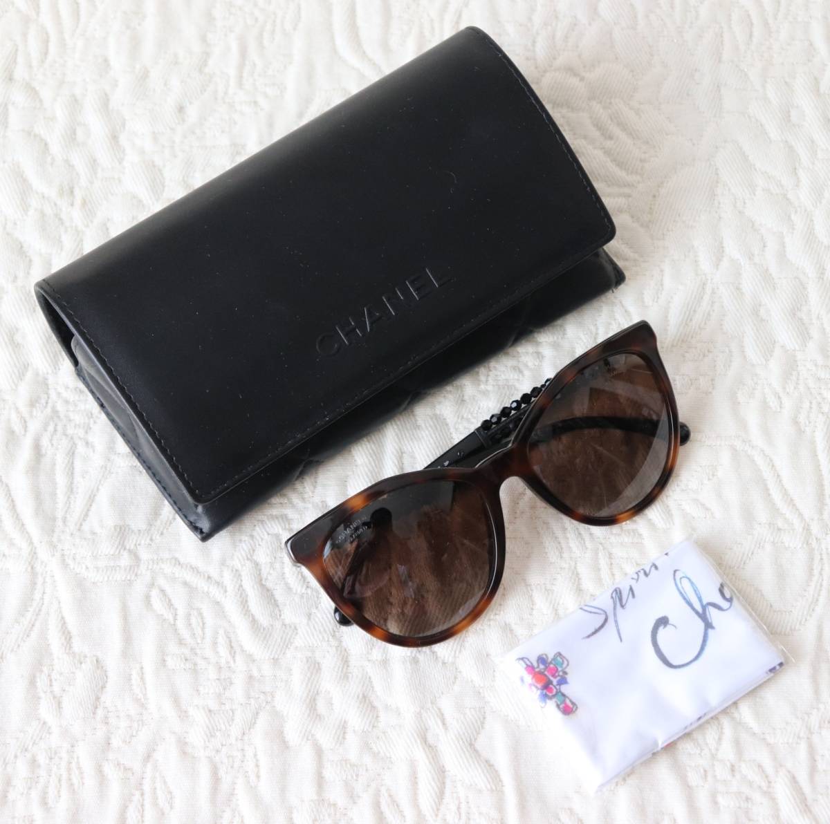  regular genuine article! new goods [CHANEL Chanel ]POLARIZED polarizing lens biju- collection sunglasses v2483