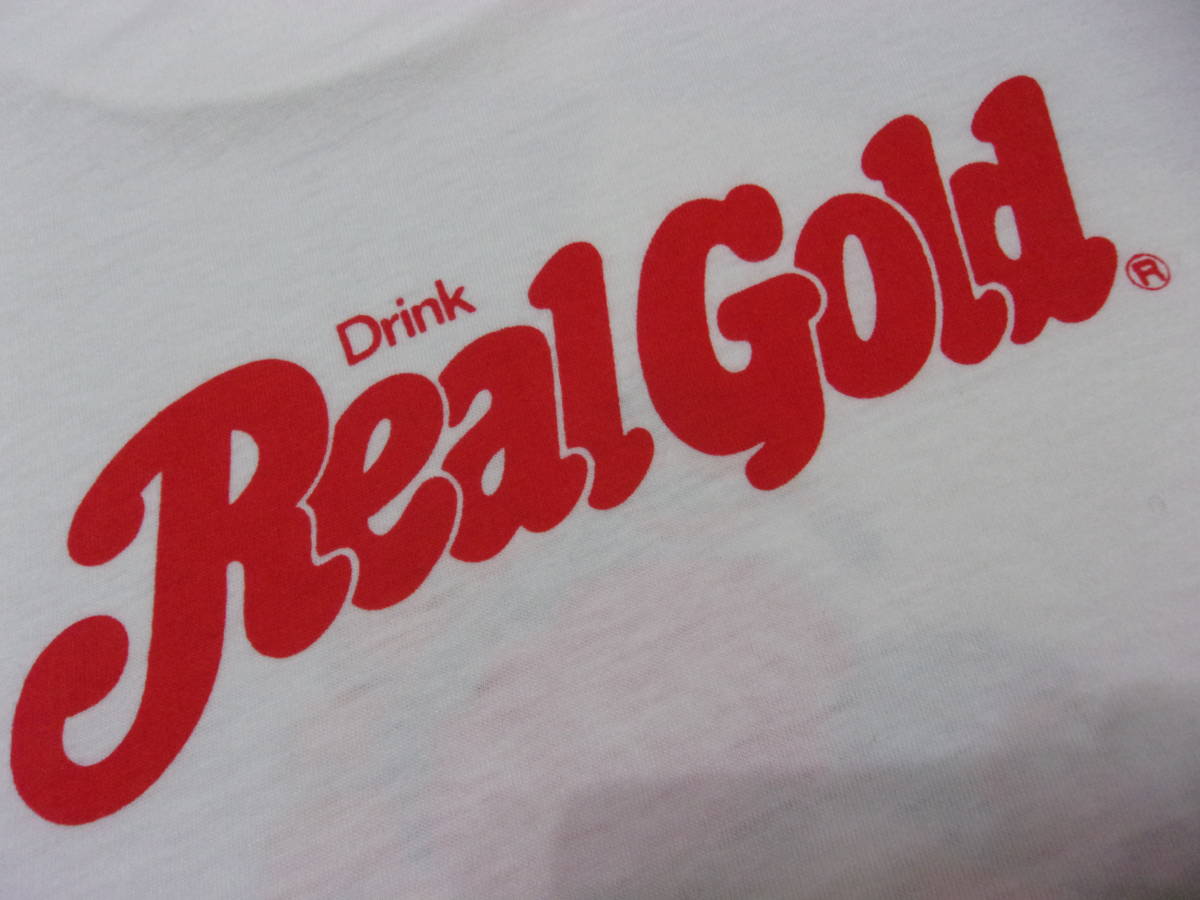 80s 90s コカコーラ リアルゴールド Tシャツ S 80年代 90年代 Coca-Cola Real Gold レトロ ビンテージ Vintage トップス 炭酸 飲料 企業物の画像9