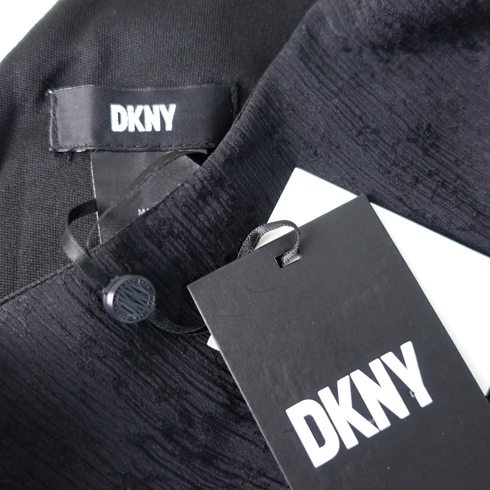 新品 DKNY 8/13号 ダナキャラン 黒 ワンピース パーティドレス ブラック 結婚式 二次会 披露宴 オフィス フォーマル お呼ばれ 輝47N1402_画像9