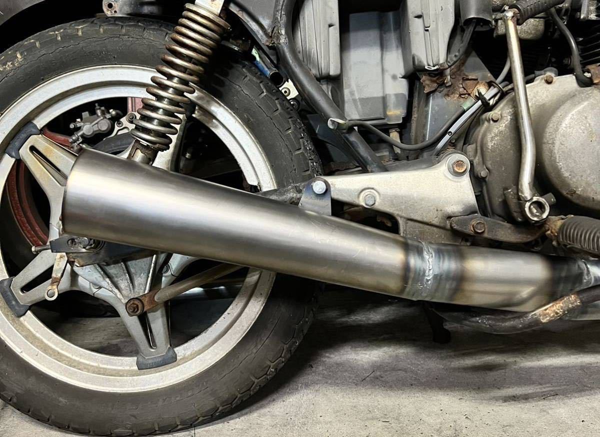 SEASTYLE製/cb250t/cb400t/ホーク2/バブ/小鉄管メガホンマフラー SEASTYLE製/cb250t/cb400t/ホーク2/バブ/小鉄管メガホンマフラー
