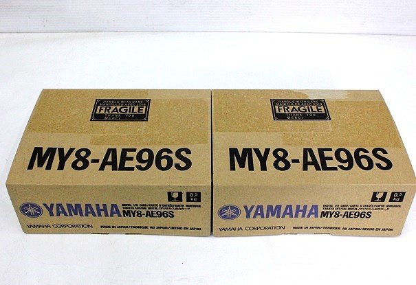 YAMAHA/ヤマハ AES/EBUインターフェースカード ２台セット●MY8-AE96S 中古●送料無料_箱に傷みあり。