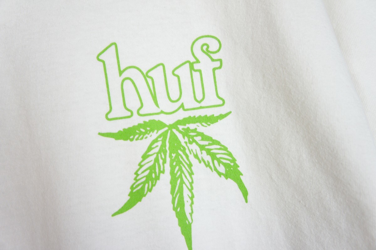 HUFハフ FOUR＆TWENTY 半袖Tシャツ カットソー 420PLANT LIFE ホワイト白811N_画像7