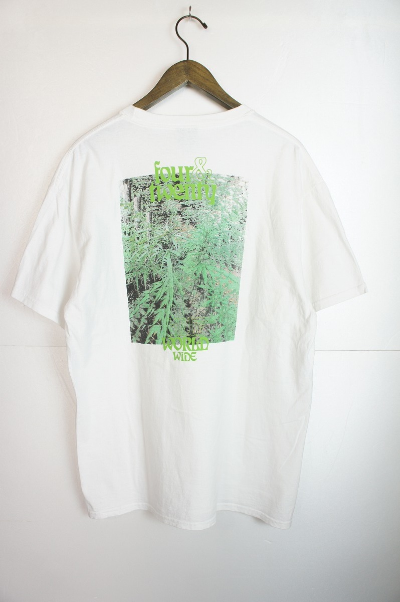 HUFハフ FOUR＆TWENTY 半袖Tシャツ カットソー 420PLANT LIFE ホワイト白811Nの画像2