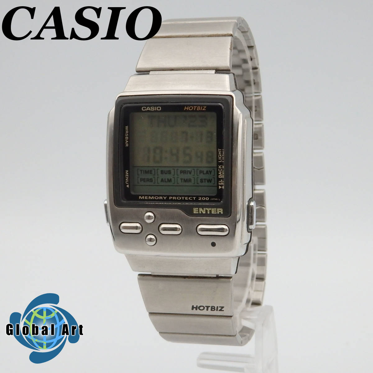 u07169/CASIO Casio / hot biz/ memory protect 200/ quarts / men's 