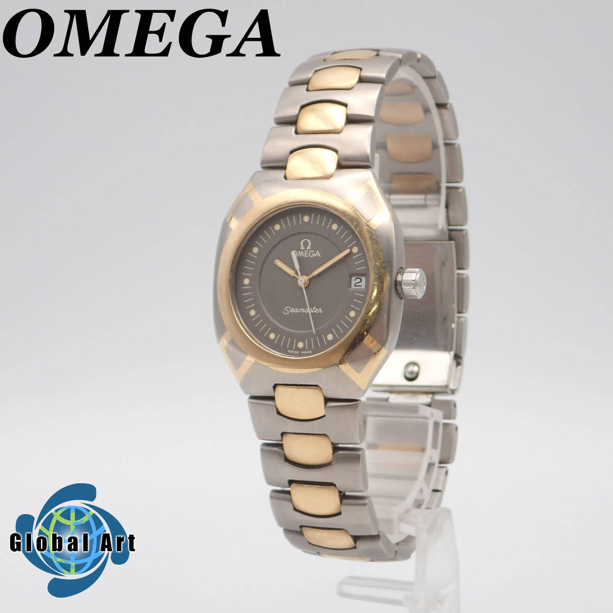 ファッションデザイナー う08039/OMEGA オメガ/シーマスター/ポラリス/クオーツ/メンズ腕時計/YG×SS/コンビ/文字盤 グレー その他 ファッションデザイナー う08039/OMEGA オメガ/シーマスター/ポラリス/クオーツ/メンズ腕時計/YG×SS/コンビ/文字盤 グレー その他