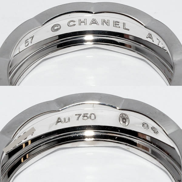 シャネル 指輪 K18WG ココクラッシュリング ミディアムモデル J10570_画像4