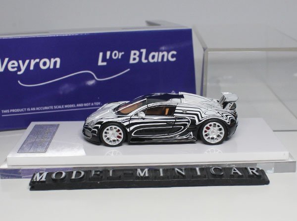 【高品質】 Blanc L’Or Vitesse Veyron ヴェイロン BUGATTI ブガッティ 1/64 ▲超貴重な！Black！世界限定！LJM 新品 Model Resin 乗用車