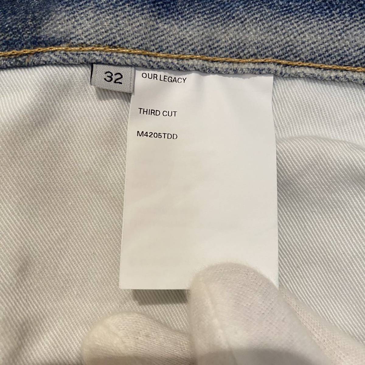 新品 OUR LEGACY THIRD CUT DENIM アワーレガシー サードカット