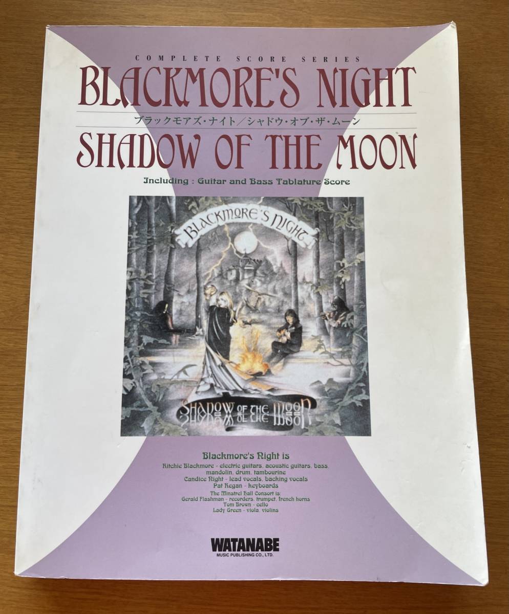 ★ ブラックモアズ・ナイト / Shadow Of The Moon シャドウ・オブ・ザ・ムーン 楽譜 Ritchie Blackmore's Night Deep Purple_画像1