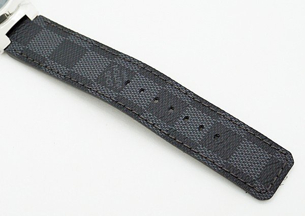 ◇【LOUIS VUITTON ルイ・ヴィトン】タンブールGM ダミエグラフィット QA073Z クォーツ腕時計 5