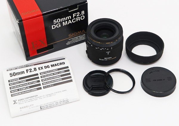 ◇【SIGMA シグマ】MACRO 50mm F2.8 EX DGキヤノン用 一眼カメラ用