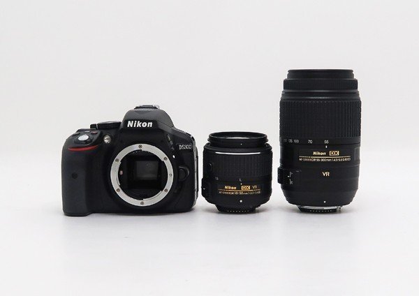 ◇【Nikon ニコン】D5300 ダブルズームキット デジタル一眼カメラ ブラック