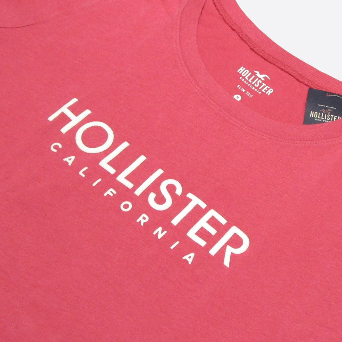 ★SALE★Hollister/ホリスター★フロッキープリントTシャツ (Pink/M)_画像4