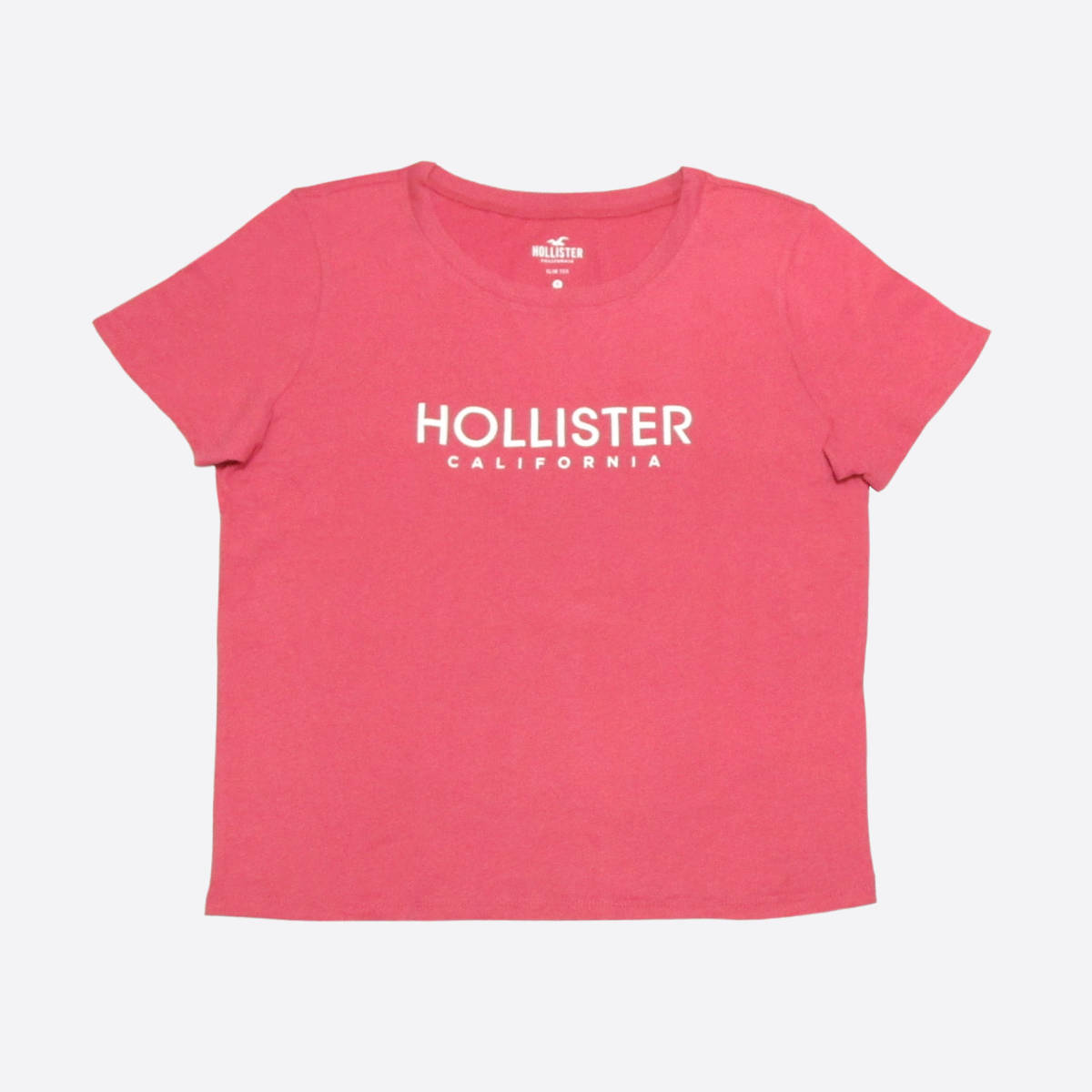 ★SALE★Hollister/ホリスター★フロッキープリントTシャツ (Pink/M)_画像1
