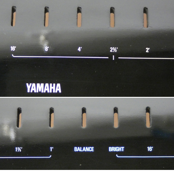 ■YAMAHA コンボオルガン ステージピアノ キーボード YC-20 トップパネル ブラック_画像8