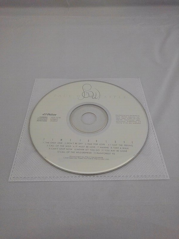 070-1323 送料無料　ポール・ハードキャッスル　TIME FOR LOVE　歌詞カードにシミ・汚れ・ケースのツメ痕有り　レンタル版_画像3