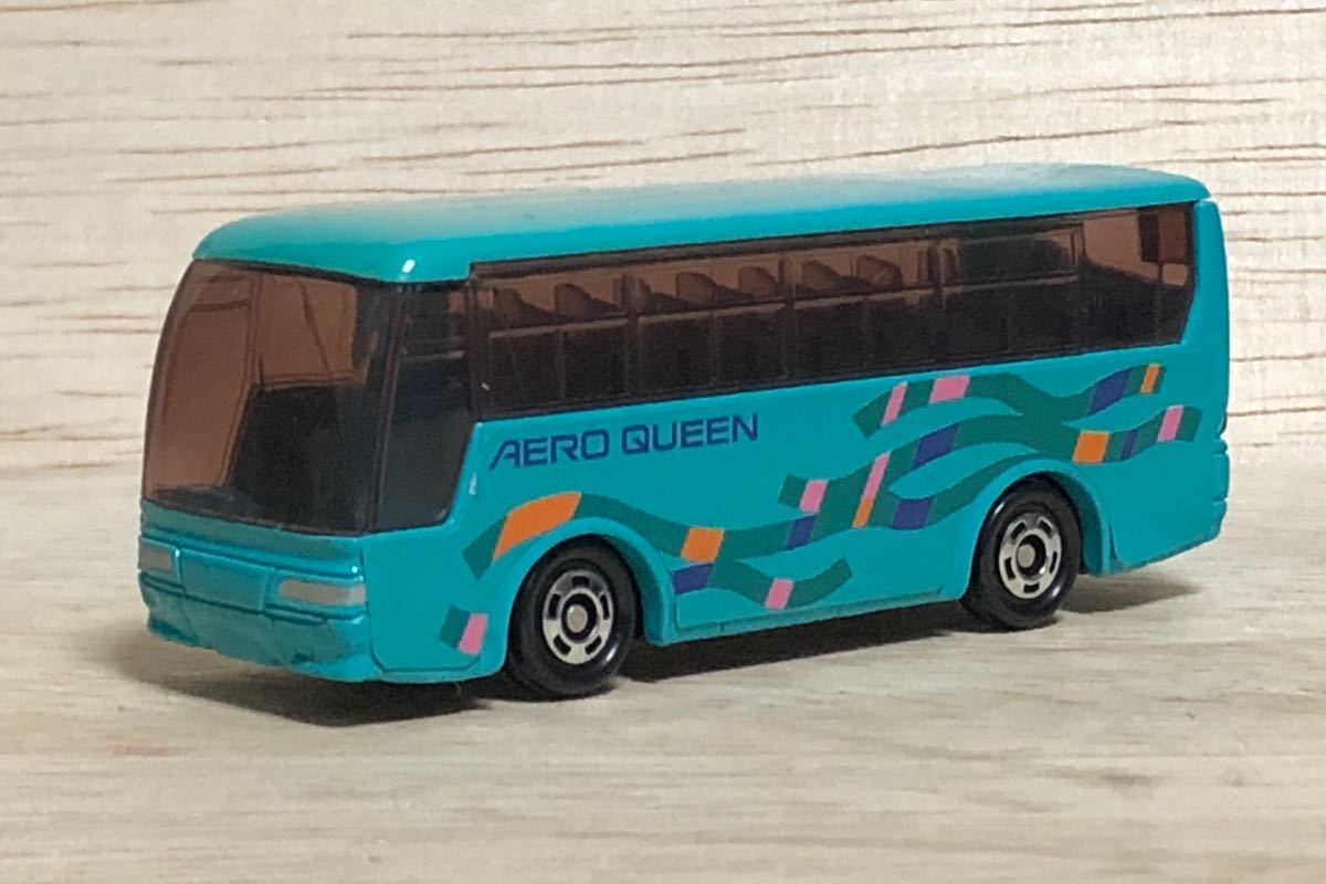 赤箱 トミカ 1 三菱ふそう エアロクイーン 観光バス ブルー 青 エアロクィーン エアロバス エアロ MS MS8 FUSO AERO QUEEN bus バス 模型_画像1