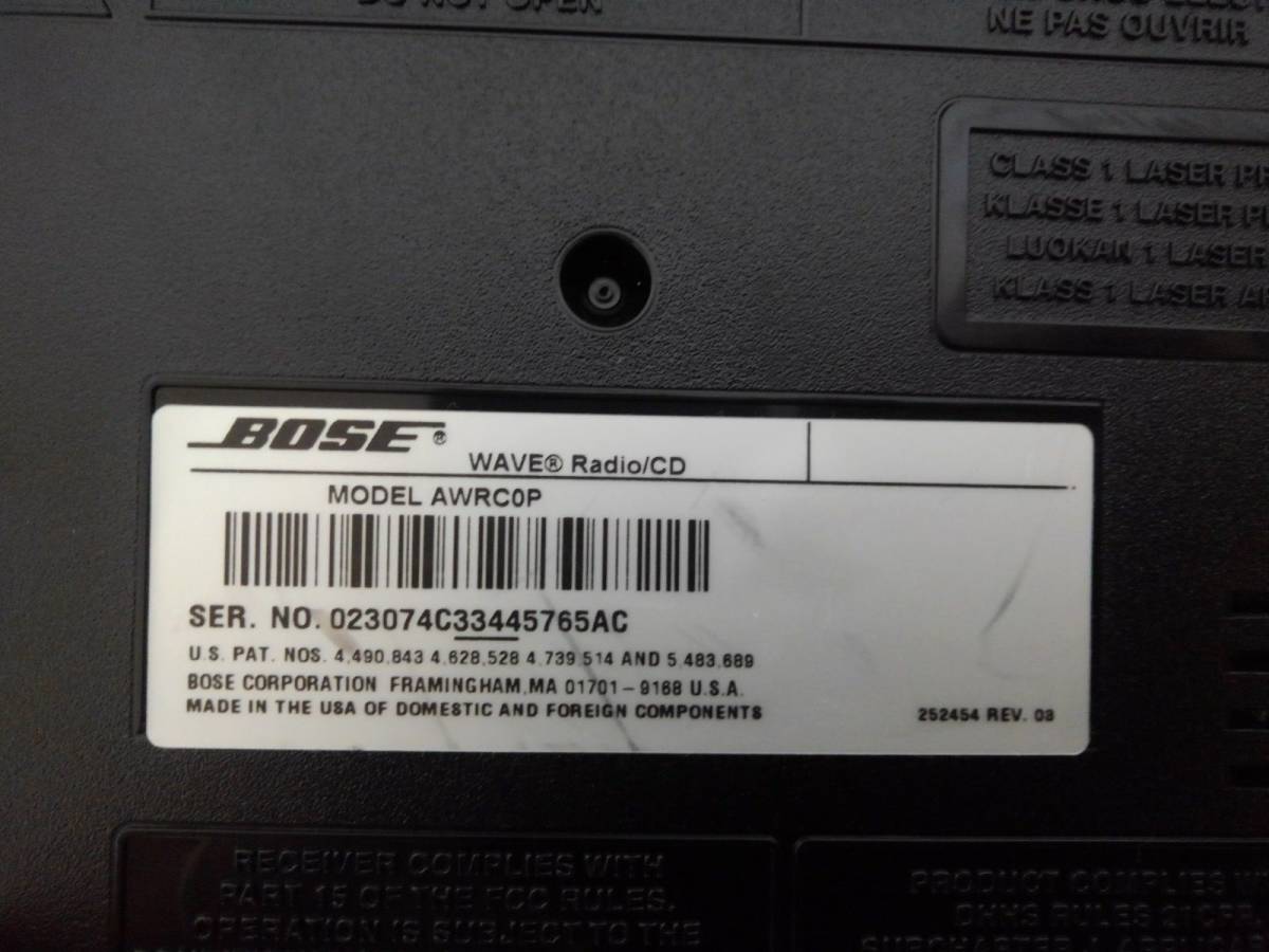 BOSE Bose Wave Radeio / CD收音機CD播放機AWRC 0 P    原文:BOSE ボーズ WAVE RADIO/CD ラジオ CDプレーヤー AWRC0P 
