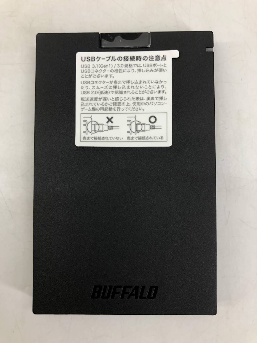 BUFFALO SSD-PG250U3-BC バッファロー SSD 外付け 250GB USB3.2Gen1 ポータブル ブラックの画像2