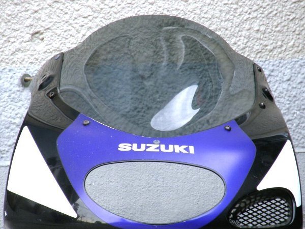 2■B級品■RGV250ガンマ(VJ23A)用■ダブルバブルスクリーン■