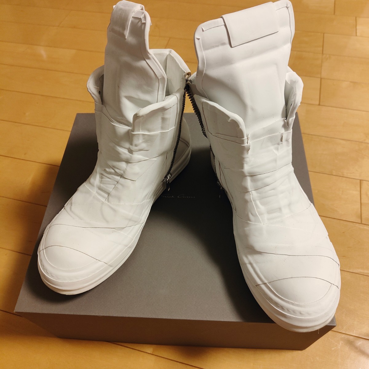 Rick owens リックオウエンス GEOBASKET ジオバスケット ハイカットスニーカー ラバーテープの画像1