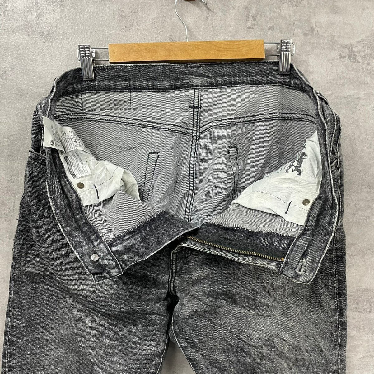 Levi's512TM ブラック ジップフライ デニムジーンズパンツ W36L32 実寸W37in 赤タブ 28833-0060 USA 海外輸入 古着 LK10491_画像7