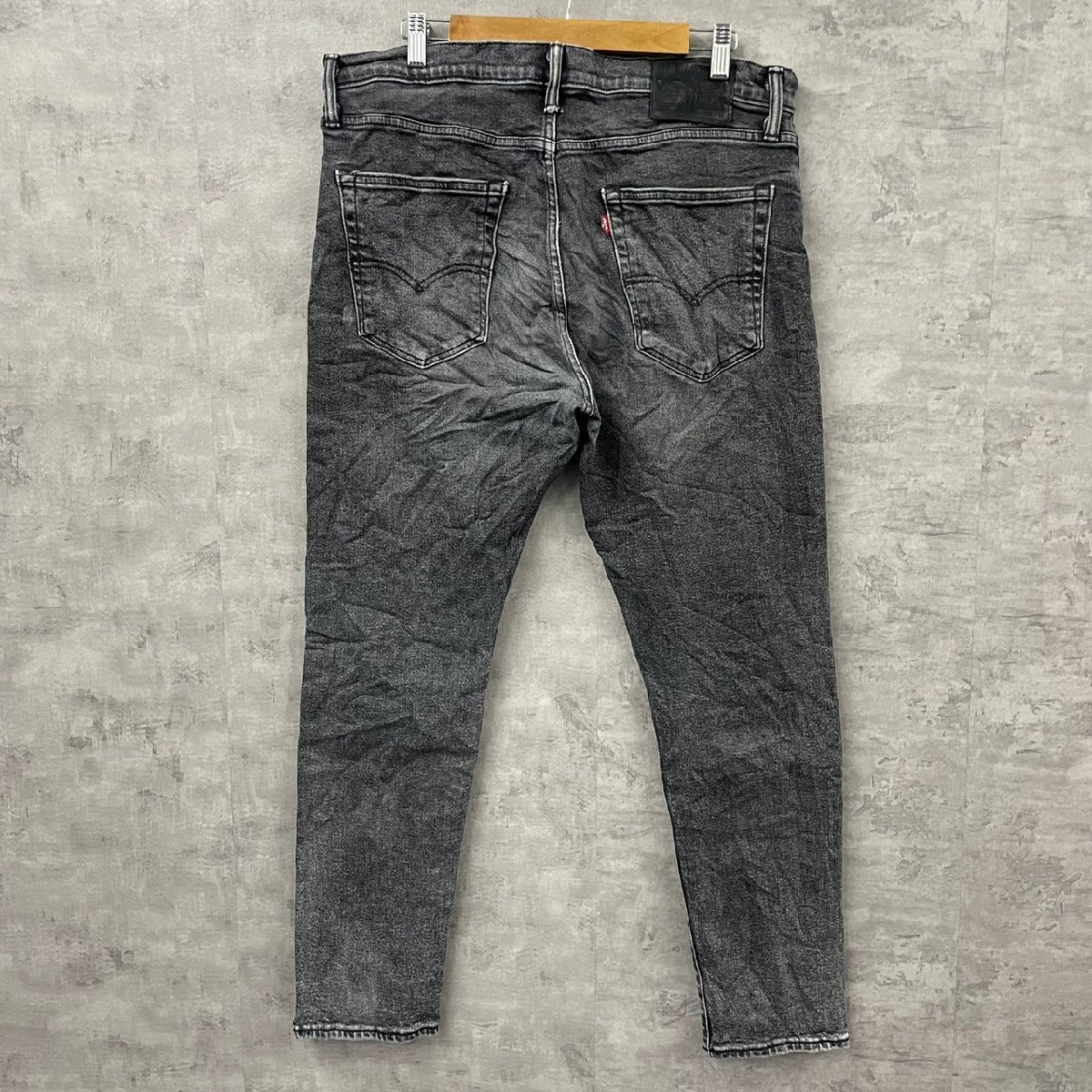 Levi's512TM ブラック ジップフライ デニムジーンズパンツ W36L32 実寸W37in 赤タブ 28833-0060 USA 海外輸入 古着 LK10491_画像2