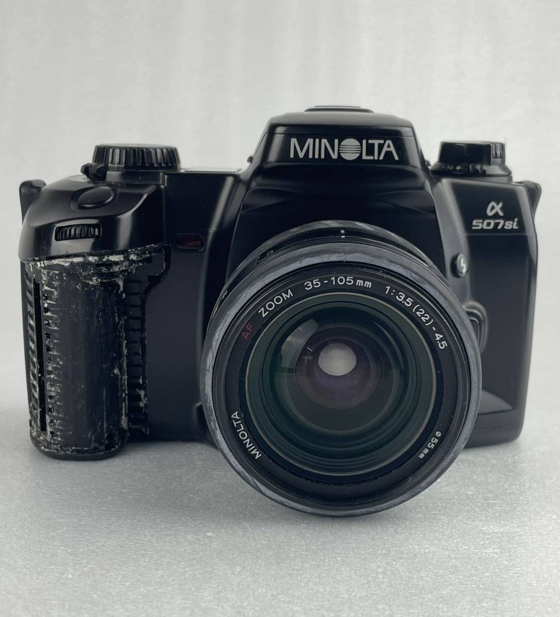 真619【MINOLTA/ミノルタ】α507si レンズ付き　MINOLTA AF ZOOM 35-105mm 1:3.5(22)-4.5 φ55mm_画像1