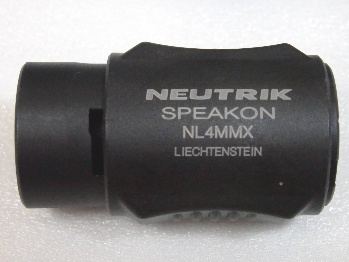 NEUTRIK ノイトリック NL4MMX スピコン中継アダプター NL4FXコネクター用スピーカーケーブル延長 4個_画像2