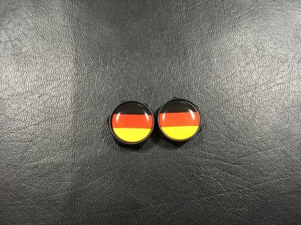 free shipping 2 piece Germany number plate bolt cover Benz Porsche Volkswagen BMW Alpina Audi national flag 