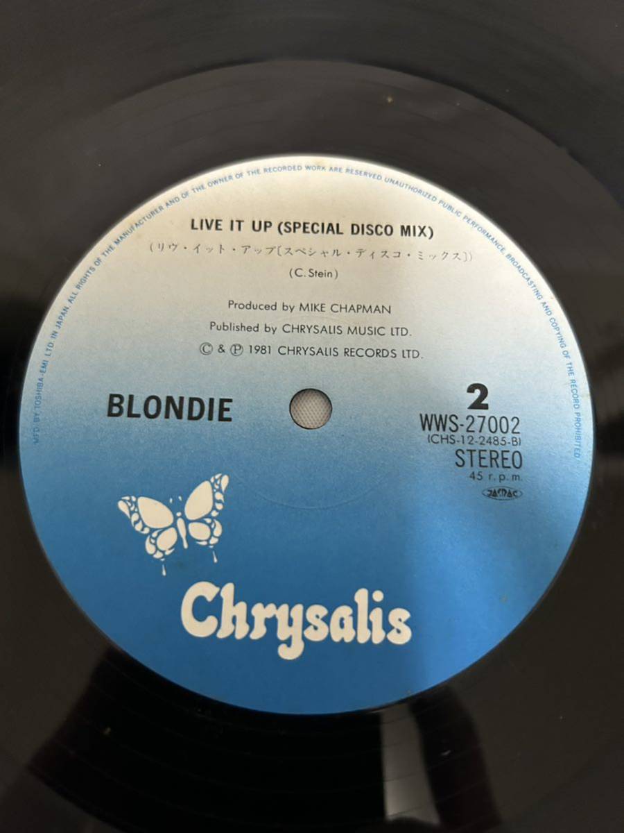 ◎L283◎LP レコード ブロンディ Blondie/ラプチュアー Rapture/WWS-27002_画像6