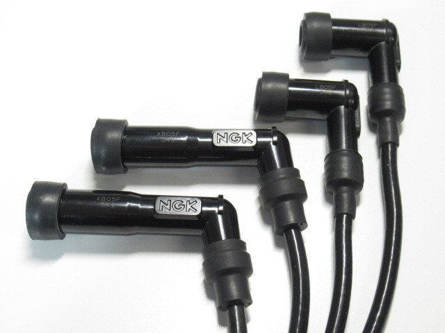  free shipping XB05F-LB05F&KJ-57 NGK plug cap + cable 4 set Kawasaki Z1100 Spector Z1000R Z1000J plug plug cord 