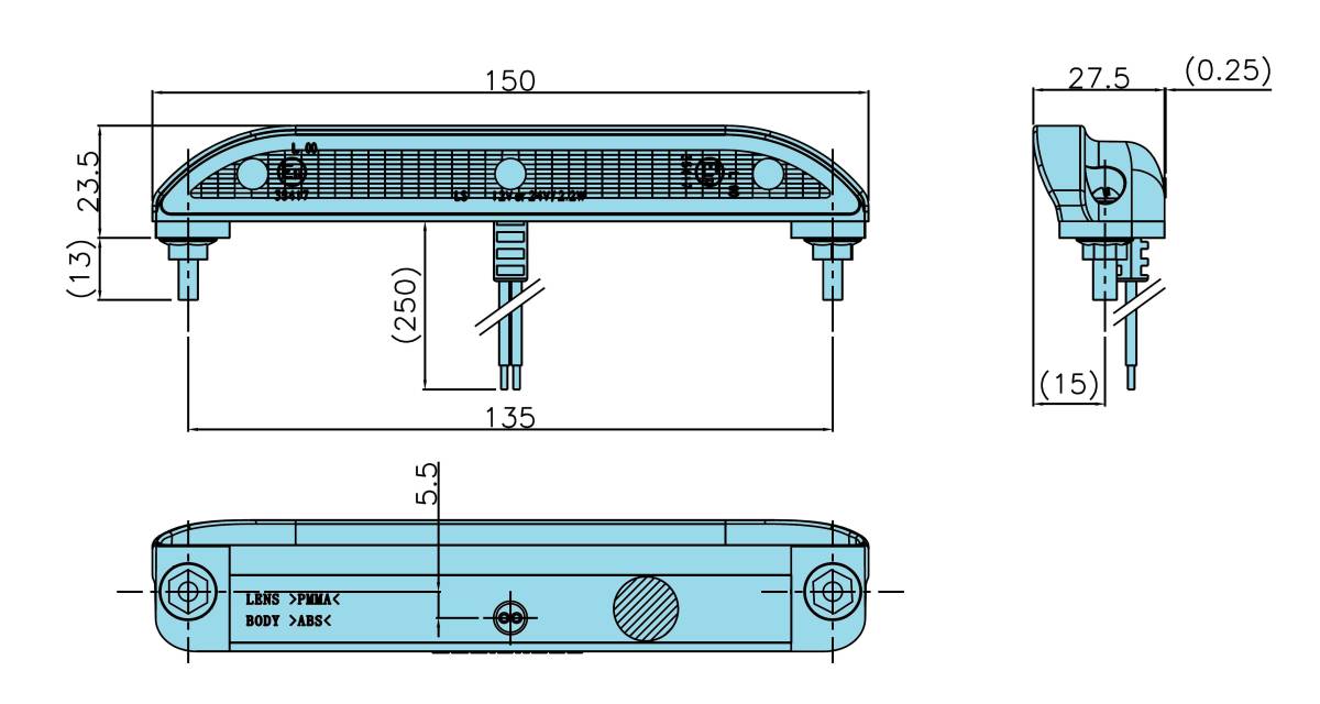 JB　ナンバー灯　1個　LED　LSL-1014AV　ホワイト　ECE認証品　レトロ　デコトラ　FUSO　UD　ISUZU　日野　パブコ　フルハーフ　トレクス_画像5