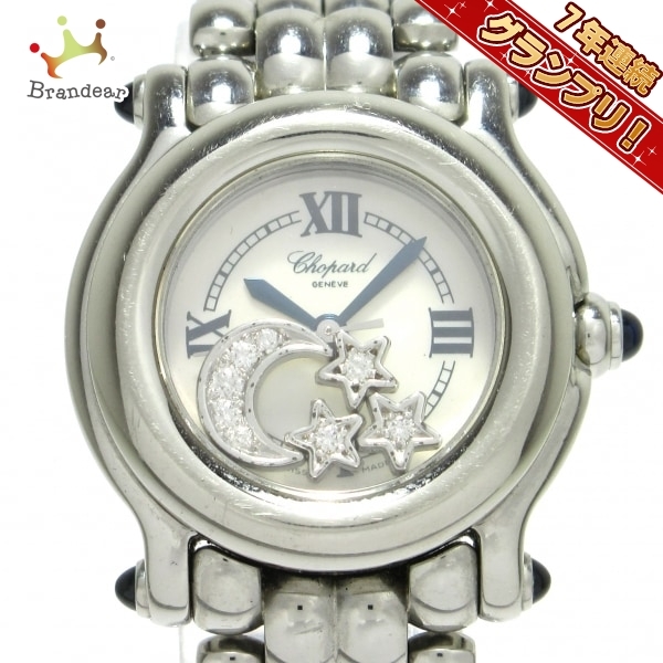 お歳暮 ハッピースポーツ 腕時計 Chopard(ショパール) 27/8250-23 ホワイトシェル SS/ムーン＆スター/シェル文字盤 レディース ショパール