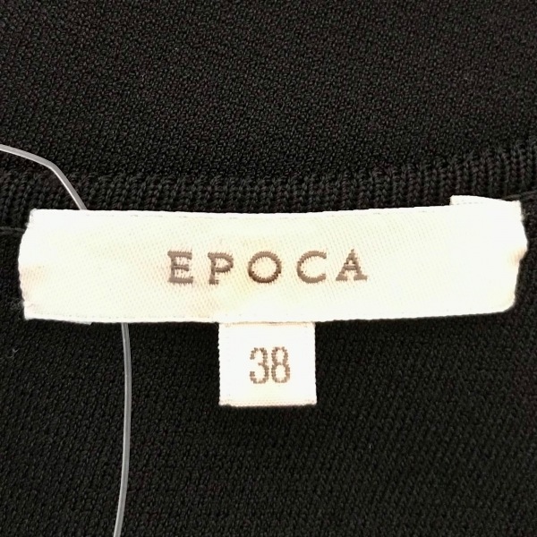エポカ EPOCA サイズ38 M - 黒 レディース ノースリーブ/ひざ丈/ニット