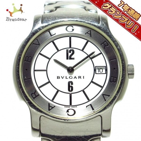 日本最級 BVLGARI(ブルガリ) 腕時計 ソロテンポ ST35S ボーイズ 白