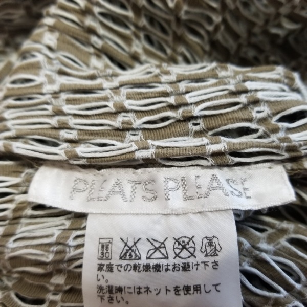 上品な 半袖カットソー PLEASE PLEATS プリーツプリーズ サイズ3