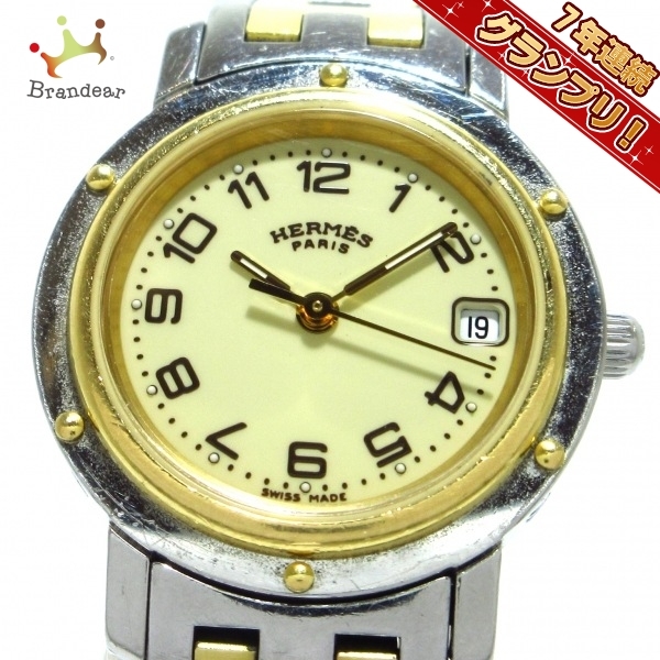 HERMES(エルメス) 腕時計 CL4.220 レディース アイボリー