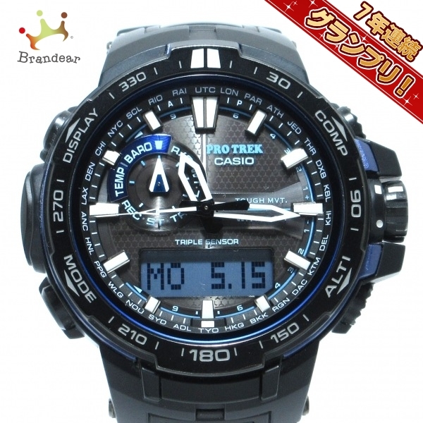 CASIO(カシオ) 腕時計■美品 PRO TREK(プロトレック) PRW-6000YT メンズ ダークグレー