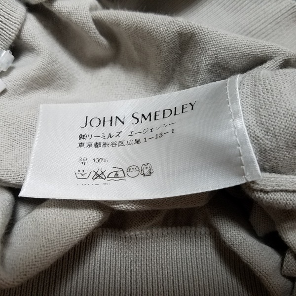 ジョンスメドレー JOHN SMEDLEY 半袖セーター サイズS - グレー レディース タートルネック トップス_画像4