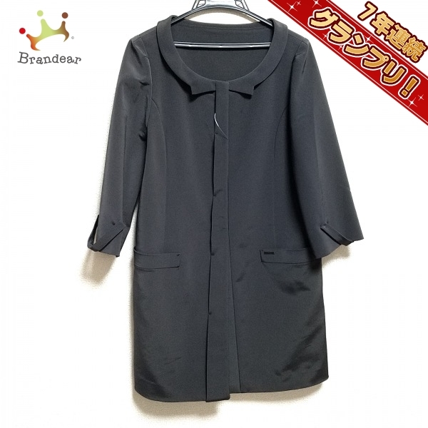 安心発送】 美品 FOXEY フォクシー 絹100% ステンカラー スプリング