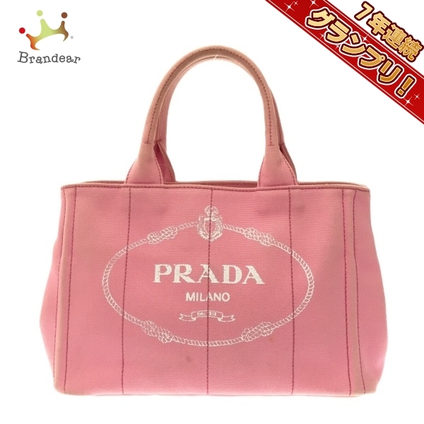 人気新品入荷 1BG439 トートバッグ PRADA プラダ CANAPA バッグ ピンク