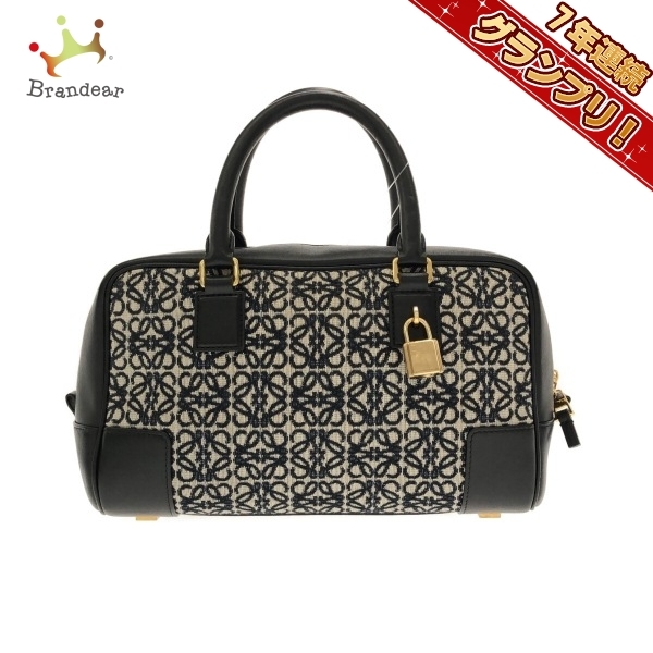 おすすめネット LOEWE ロエベ ハンドバッグ バッグ 美品 グレー×ダーク