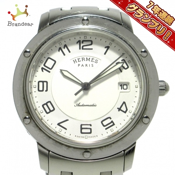 豊富なギフト 腕時計 HERMES(エルメス) クリッパー 白 SS メンズ CP2