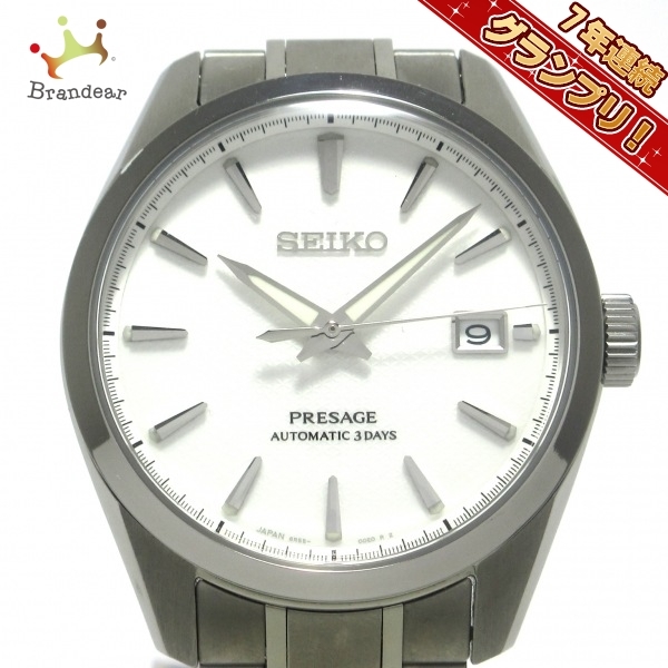 輝く高品質な 腕時計 SEIKO(セイコー) PRESAGE(プレザージュ) 白