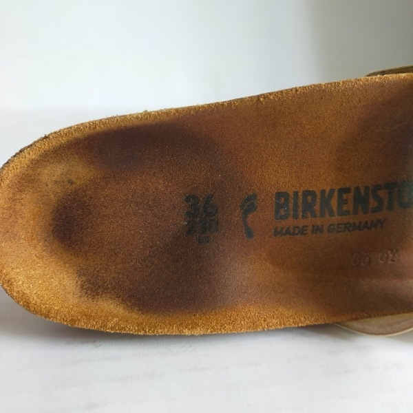 ビルケンシュトック BIRKEN STOCK サンダル 36 - エナメル（レザー） 白 レディース 靴_画像7