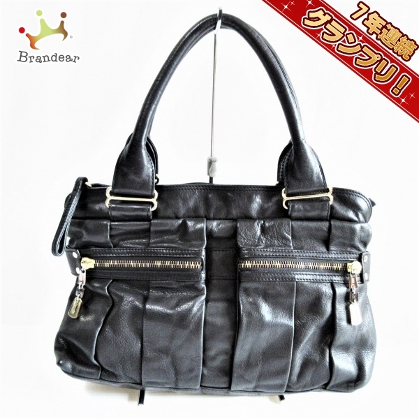 シーバイクロエ SEE BY CHLOE ハンドバッグ - レザー 黒 バッグ