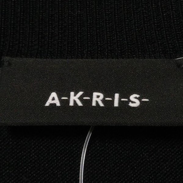 アクリス AKRIS 半袖カットソー サイズI 38 - 黒×ベージュ レディース ストライプ トップス_画像3