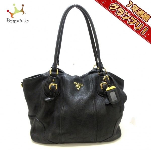 格安SALEスタート! プラダ PRADA バッグ 革タグ 黒 レザー - トートバッグ トートバッグ 格安SALEスタート! プラダ PRADA バッグ 革タグ 黒 レザー - トートバッグ トートバッグ