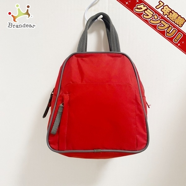 大人気新品 ナイロン×レザー - ハンドバッグ SPORT PRADA プラダスポーツ レッド×ダークグレー バッグ ミニバッグ プラダスポーツ 大人気新品 ナイロン×レザー - ハンドバッグ SPORT PRADA プラダスポーツ レッド×ダークグレー バッグ ミニバッグ プラダスポーツ